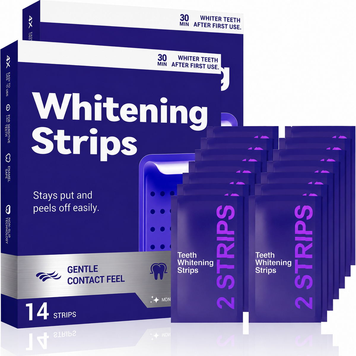 Purple Teeth Whitening Strips