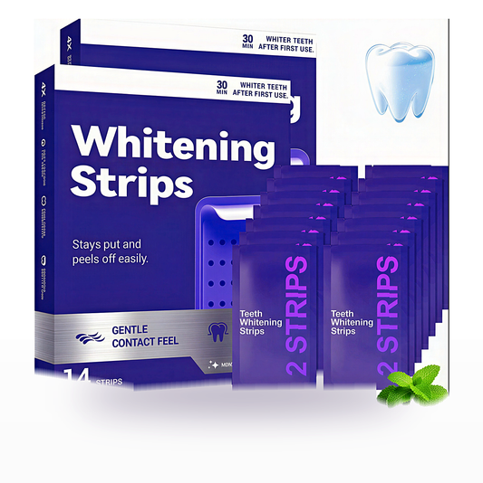 Purple Teeth Whitening Strips - floating product shot